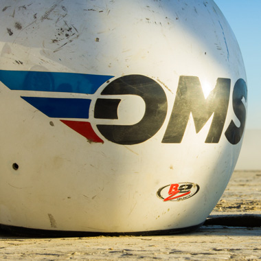 Racing Helmet with Oceanside Motorsports at El Mirage Dry Lake