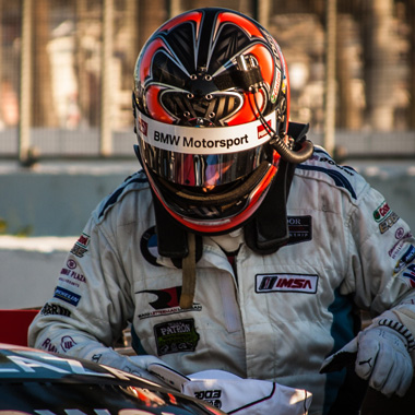 Bill Auberlen and his BMW Z4 GT3 at Long Beach Grand Prix